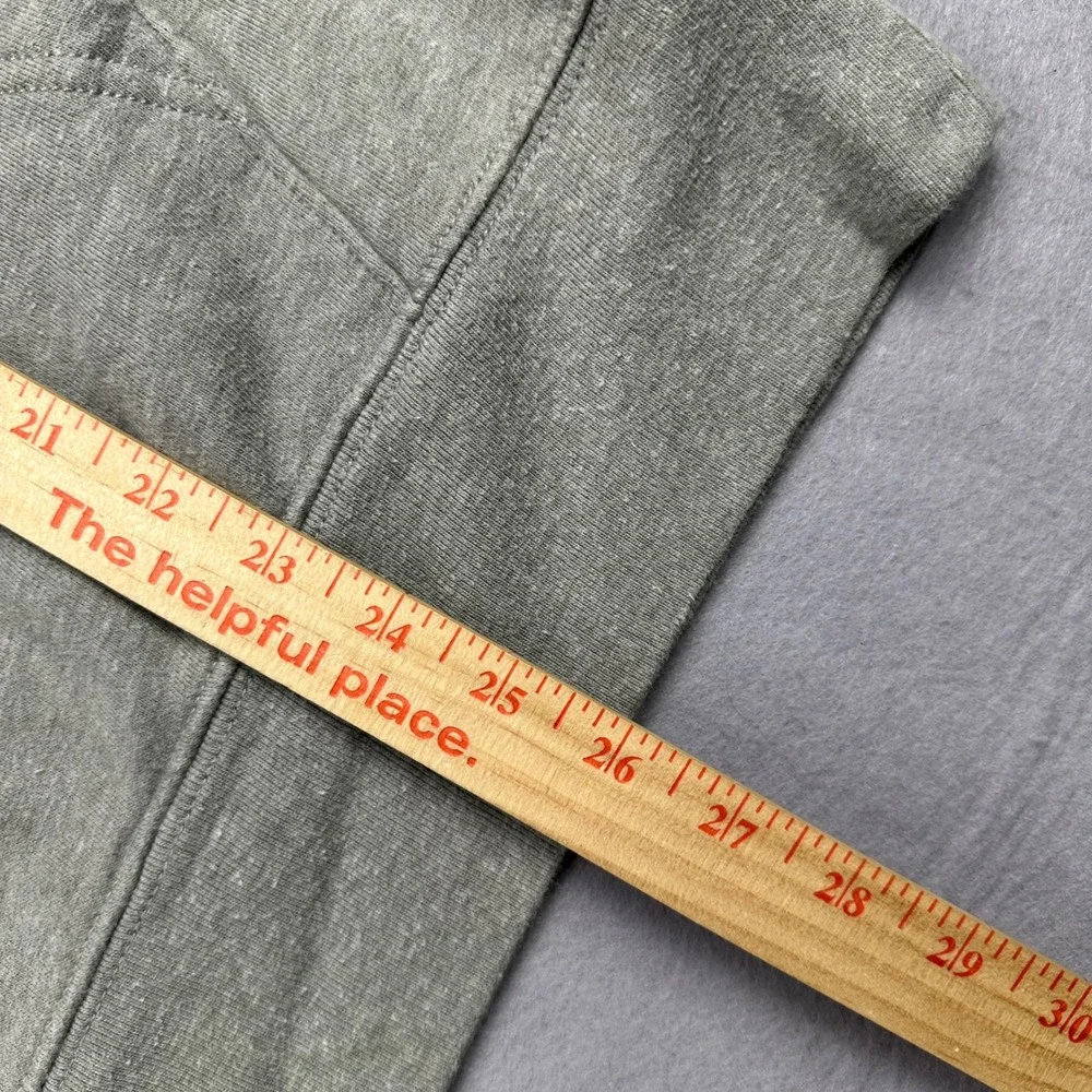 J.Crew Mens Re-Imagined Raglan Sweatshirt Gray Crewneck Pocket BJ211 Size Medium